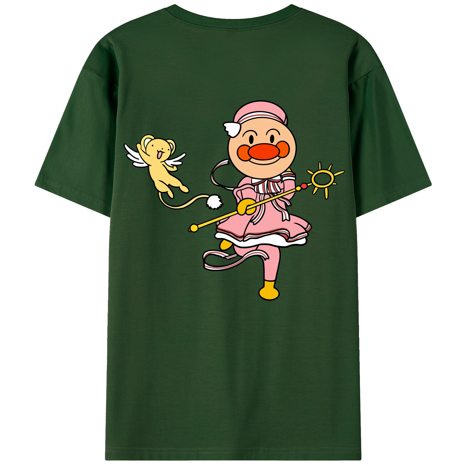 （画像用） アンパンマン Anpanman 綿100％半袖Tシャツ（背面プリント）